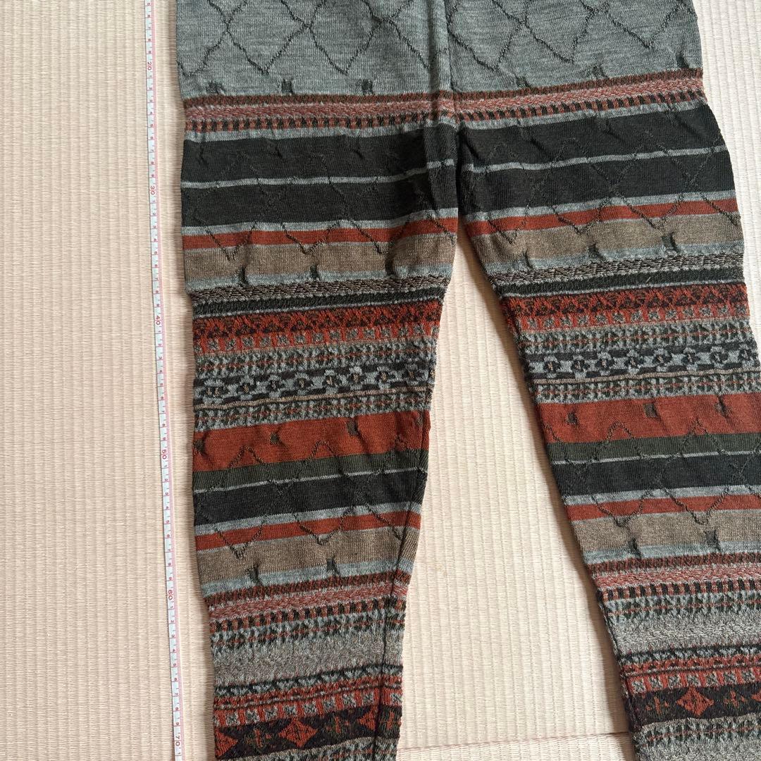 【新品未使用タグ付】Masaki kyokoカラフル ストライプ レギンス