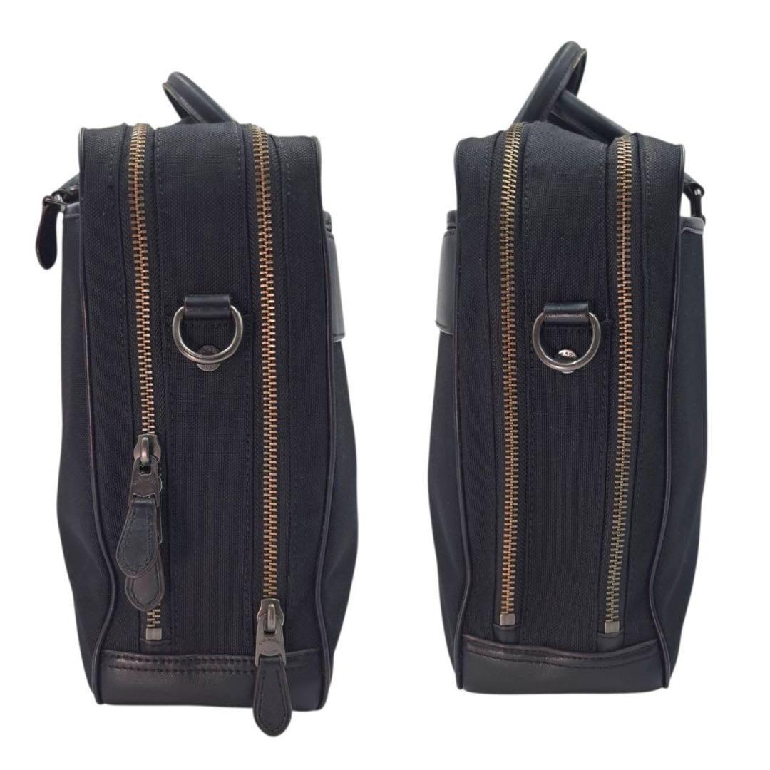 希少　コーチ　メトロポリタン　2way ブリーフケース　ダブルジップ　黒　168