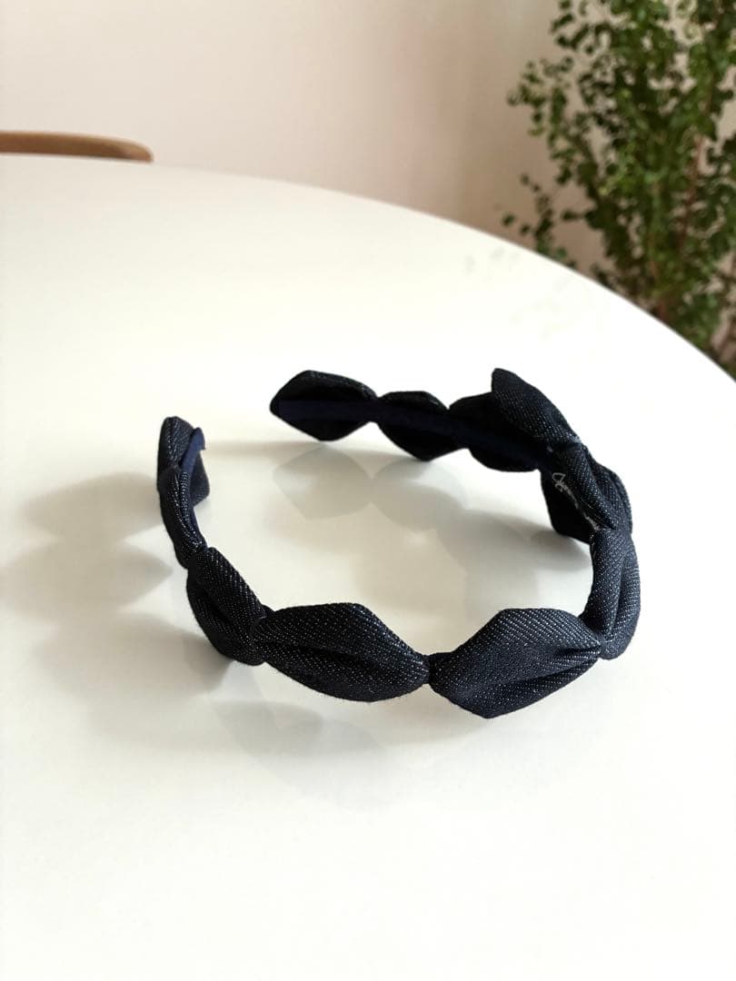 ✨美品✨ Jennifer Ouellette デニムリボンヘッドバンド