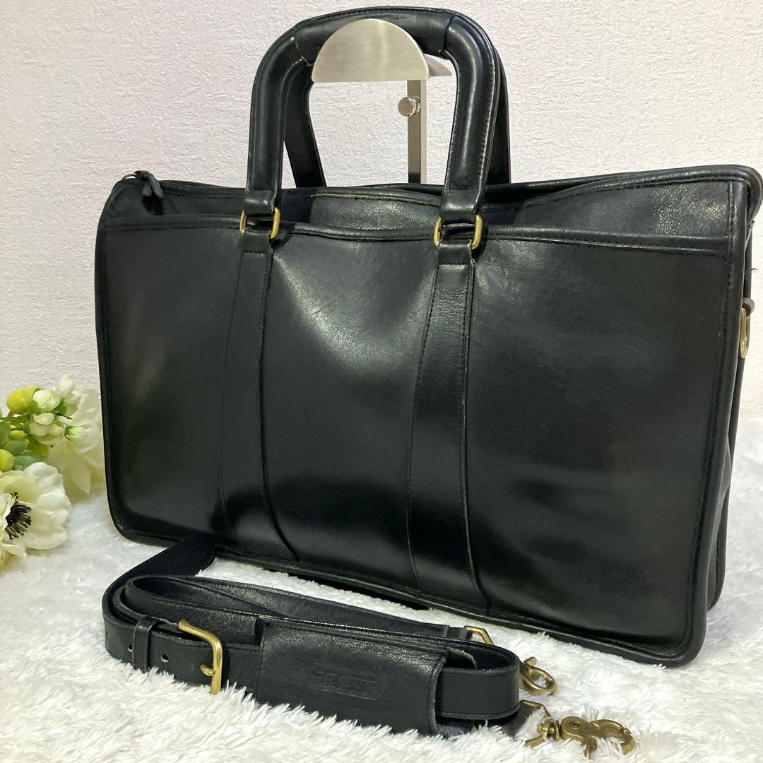 オールドコーチ　coach ブリーフケース　オールレザー　2way 5282