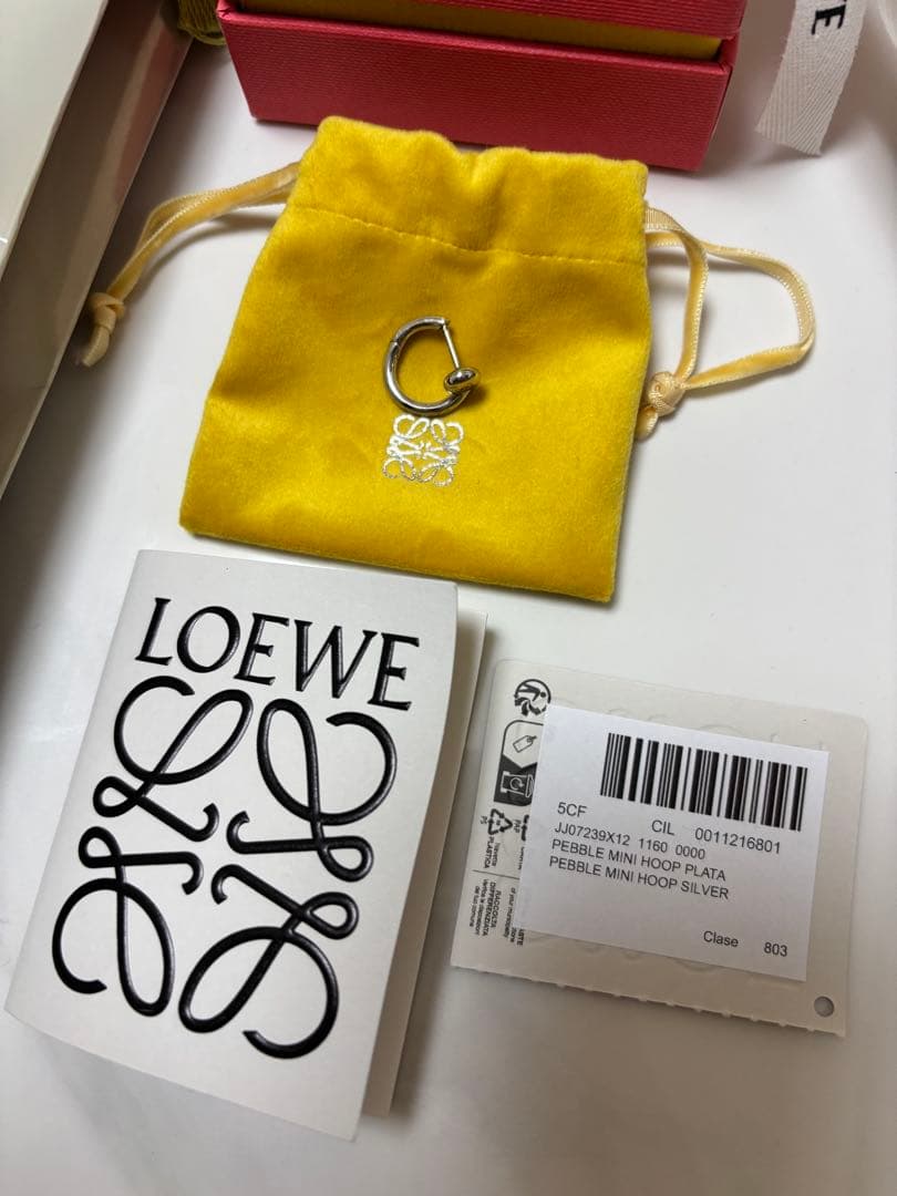 最終値下げ　ロエベ　LOEWE アナグラム　ペブル　フープ　ピアス　片耳