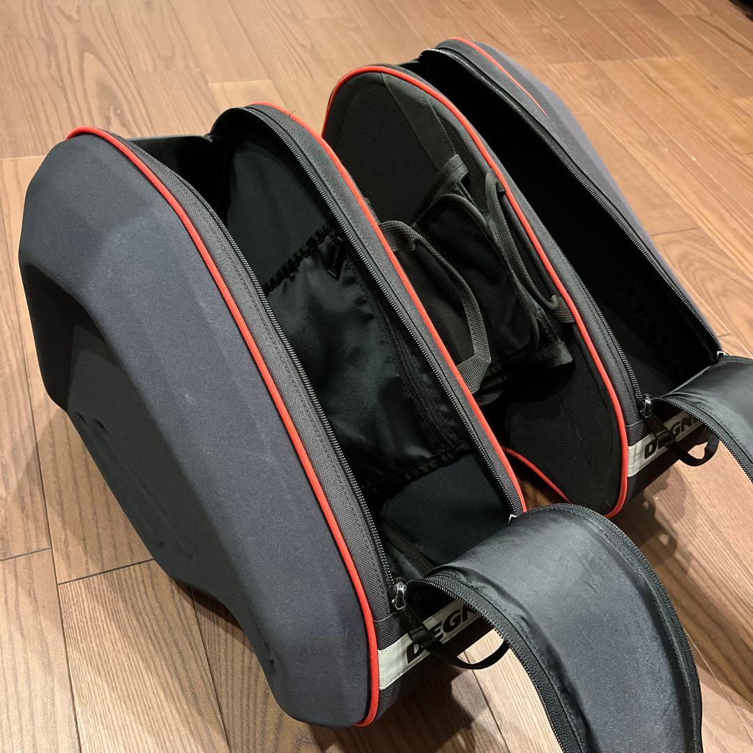 デグナー　DEGNER スポーツダブルバッグ/ サイドバック　パニアケース　赤黒