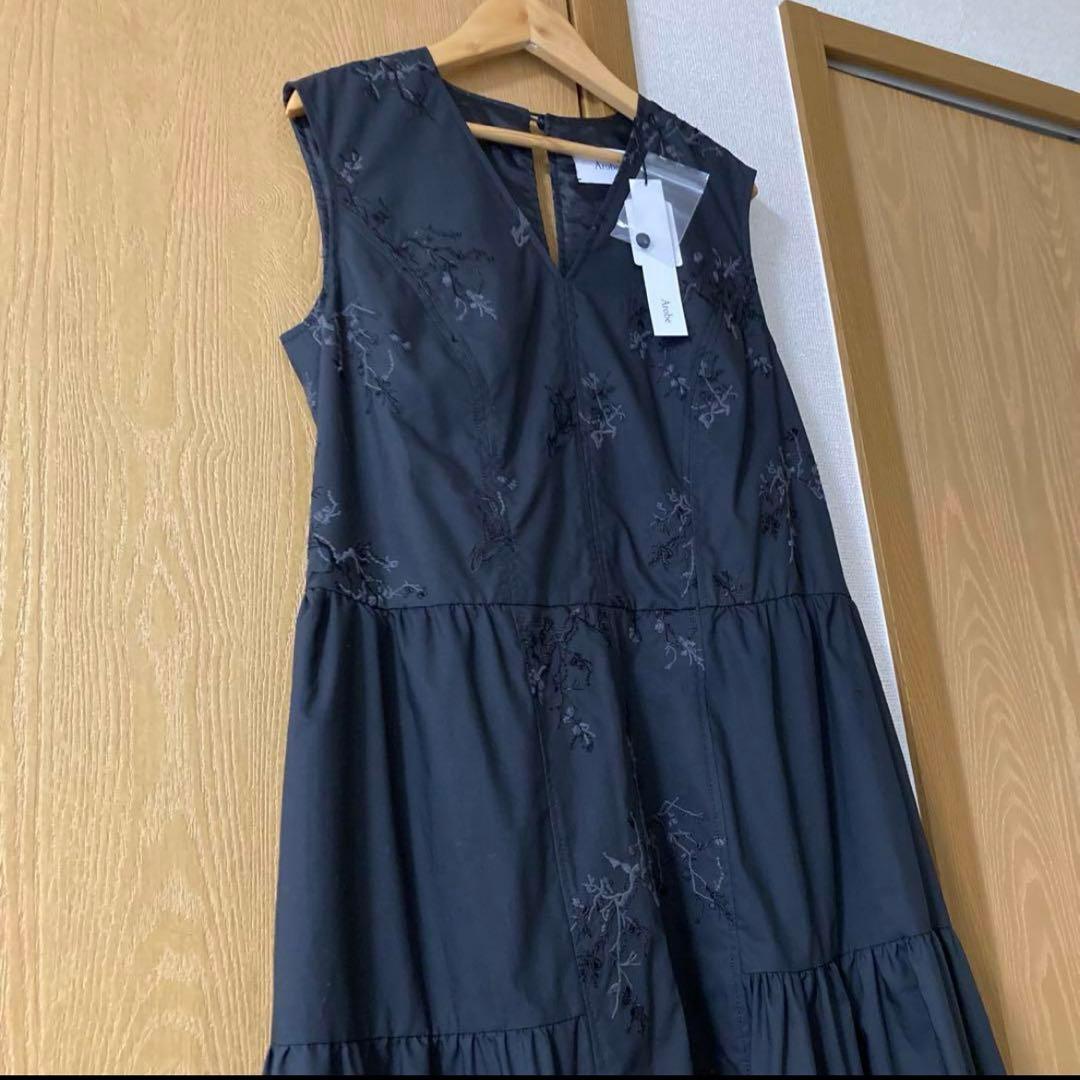 Arobe ノースリーブロングワンピース ブラック サイズ2