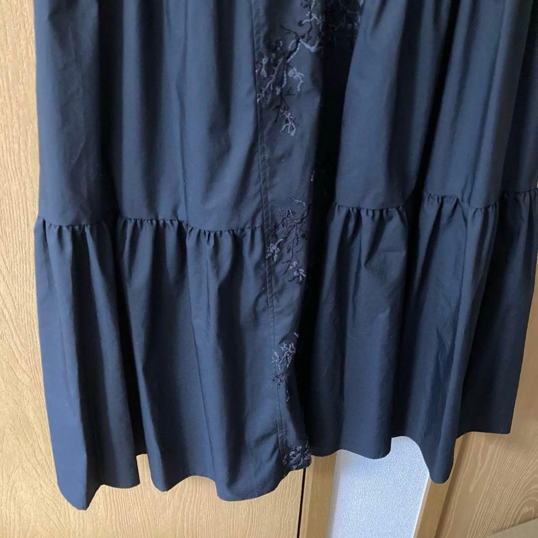 Arobe ノースリーブロングワンピース ブラック サイズ2