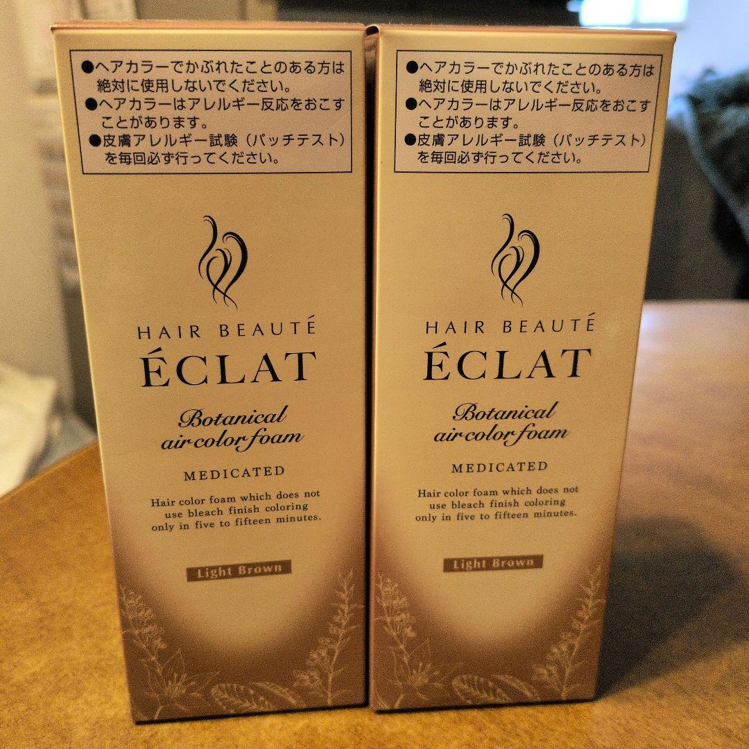 【新品】ヘアボーテエクラ　ボタニカル　エアカラーフォームEX　白髪染め　6本