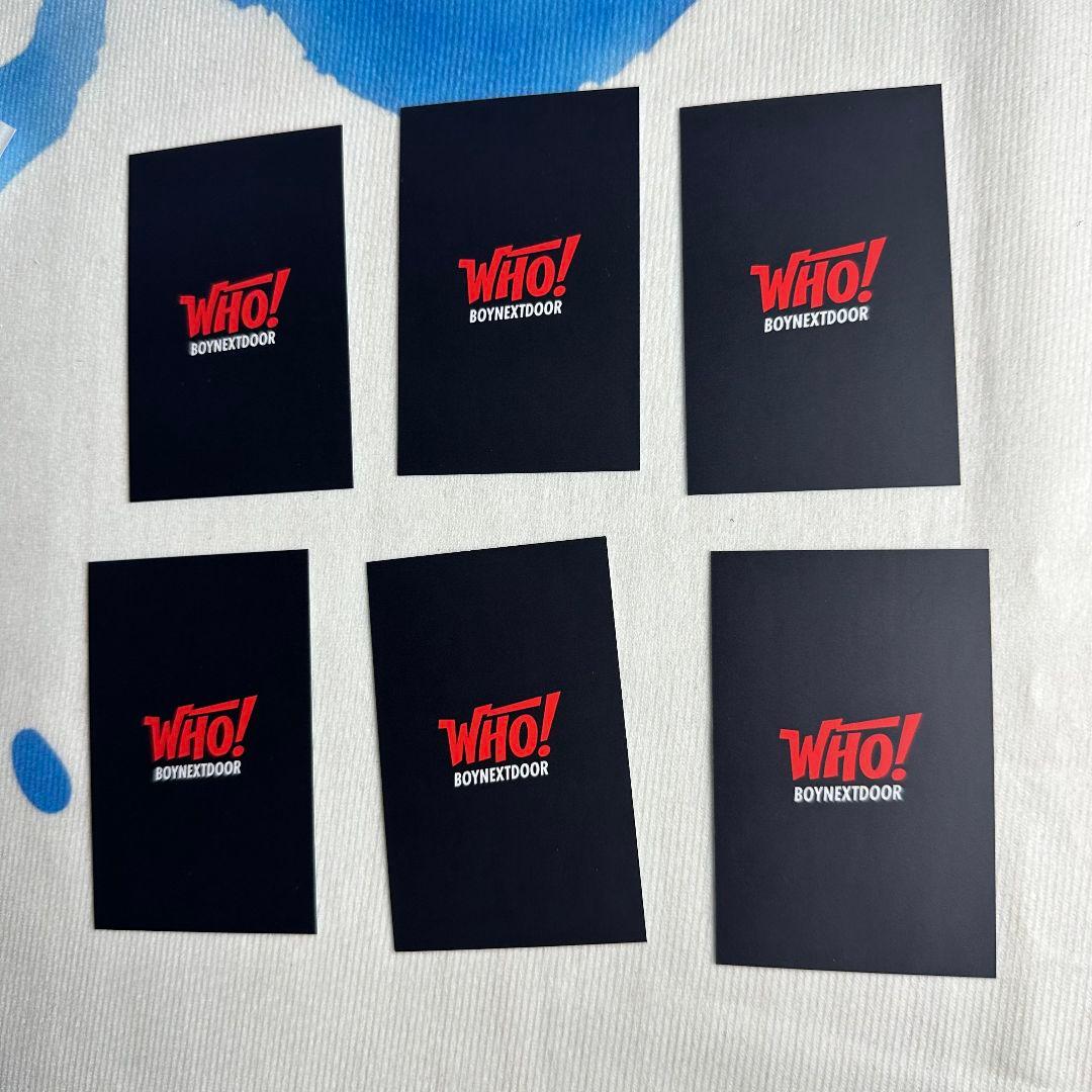 BOYNEXTDOOR WHO! 事前収録 トレカ 6枚