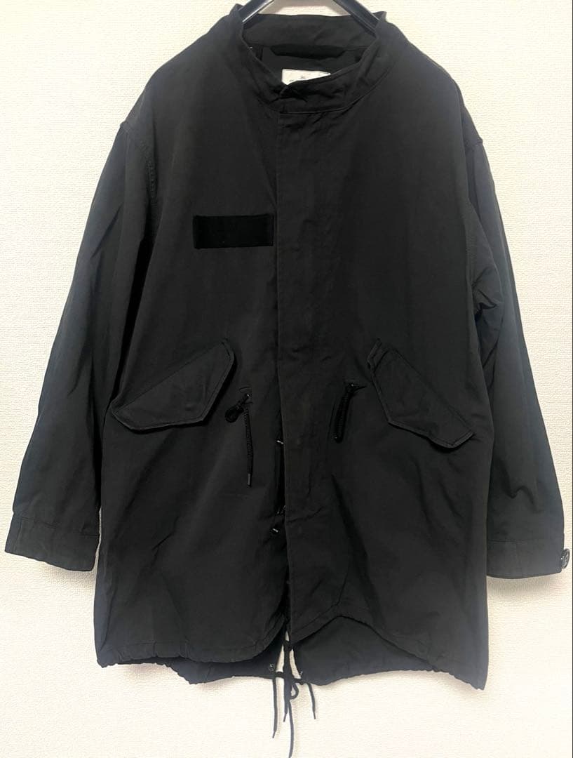 ヒューストン M-65 モッズコート 3way m65 フィッシュテール 黒