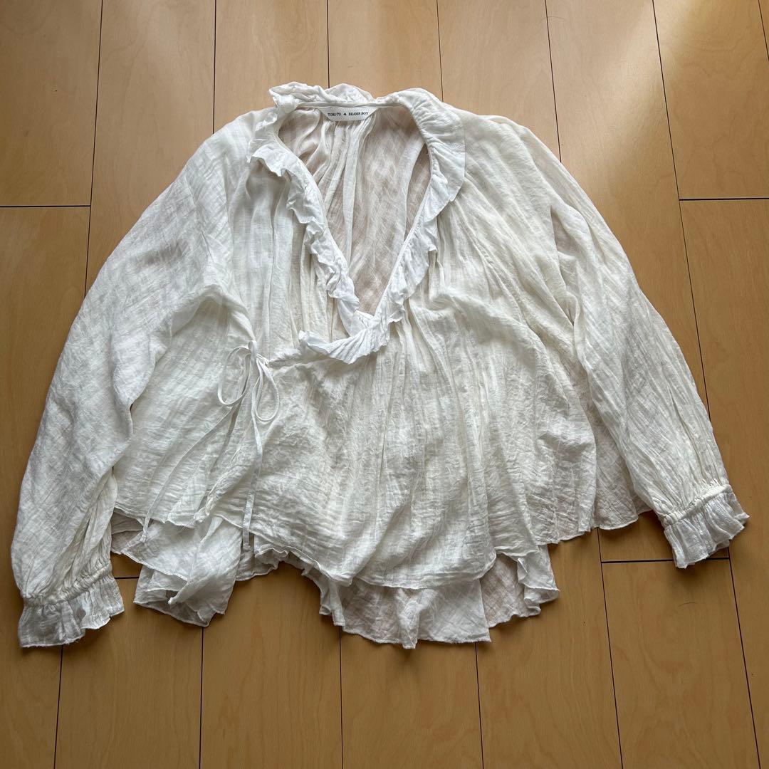 TORI-TO BEAMS JAPAN アシメフリルブラウス