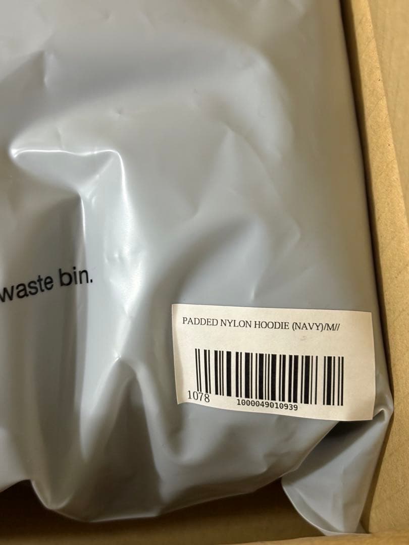 ENNOYとスタイリスト私物 PADDED NYLON HOODIE Mサイズ