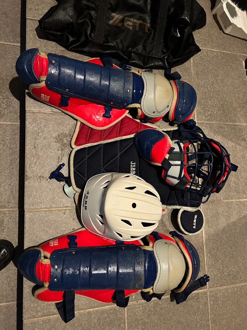 ZETT キャッチャー用プロテクターセット　キャッチャー防具