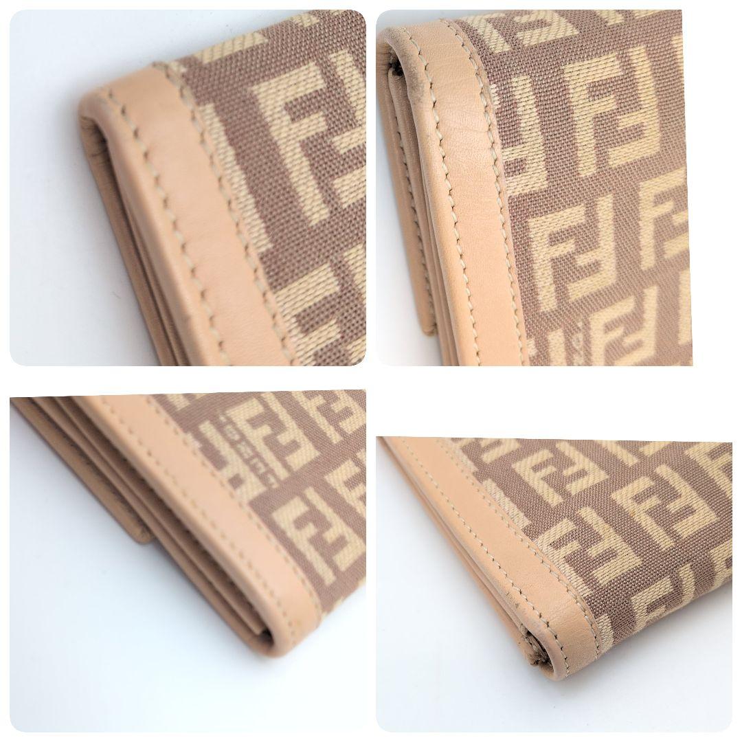 FENDI フェンディ 長財布 二つ折り ズッキーノFFゴールド金具マンマ