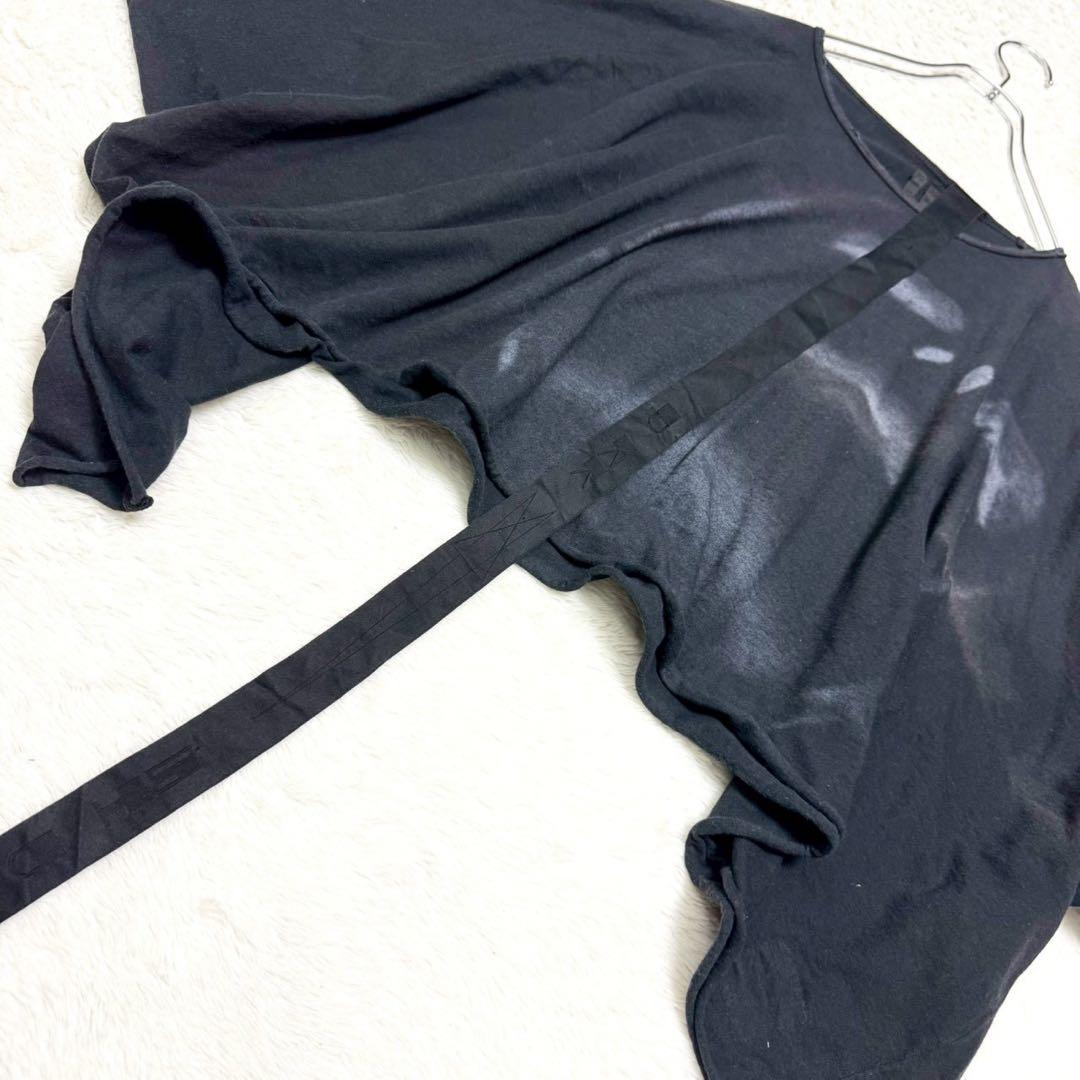Rick Owens DRKSHDW クロップド丈 ワイド Tシャツ ブラック