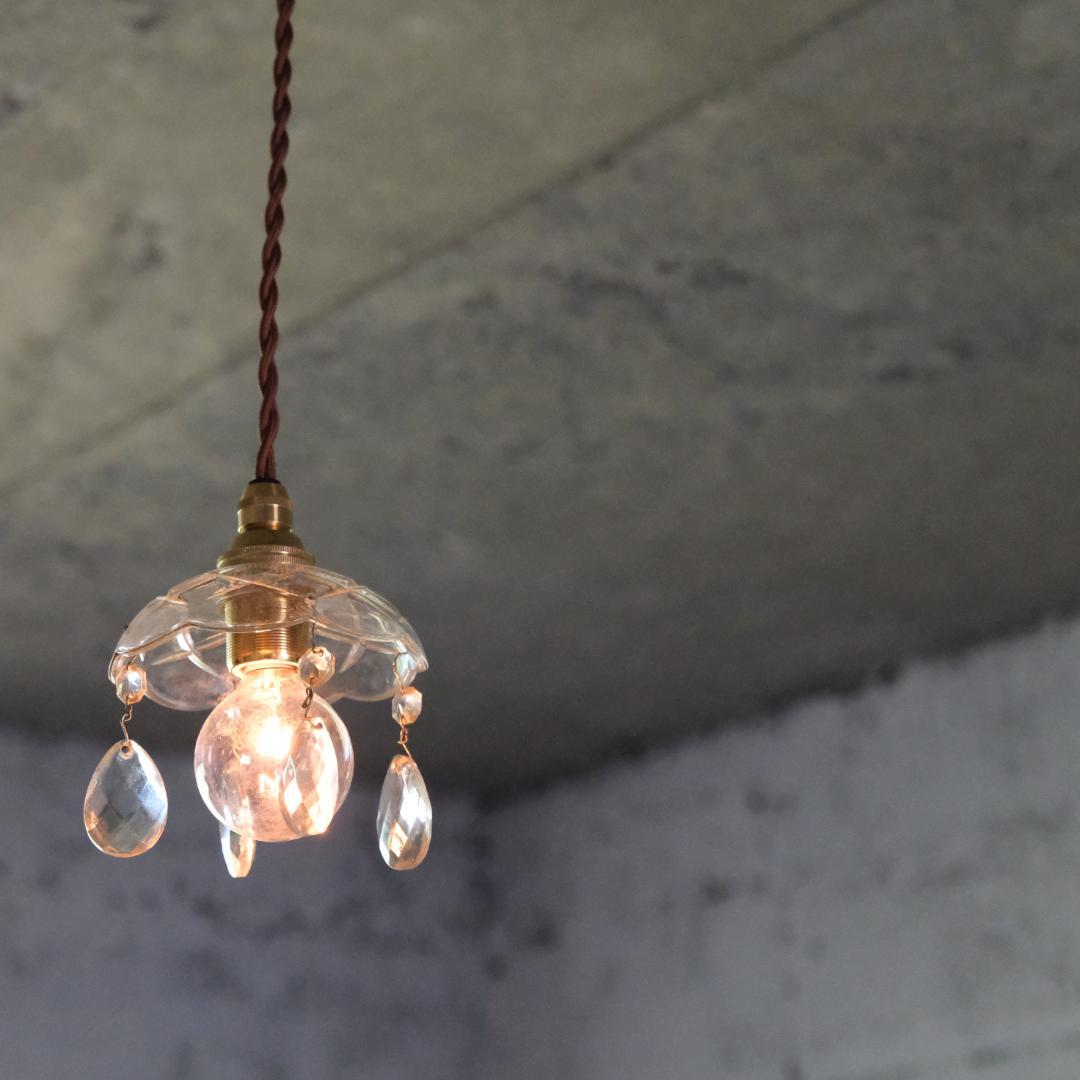 フランスアンティーク ミニシャンデリア　カフェ　アトリエ照明