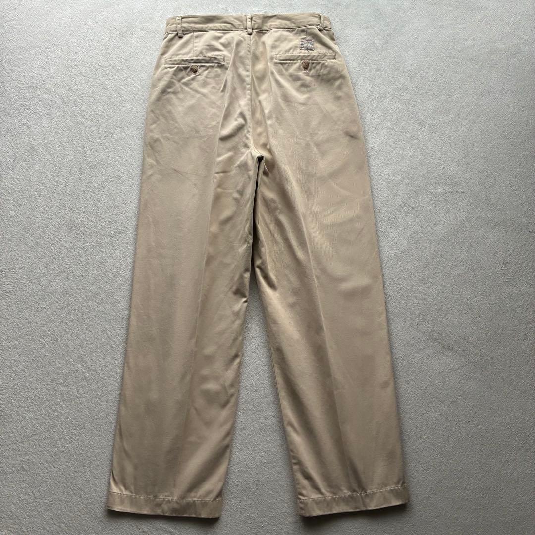 90s ポロバイラルフローレン 初期タグ ツータックチノパン ベージュ W31