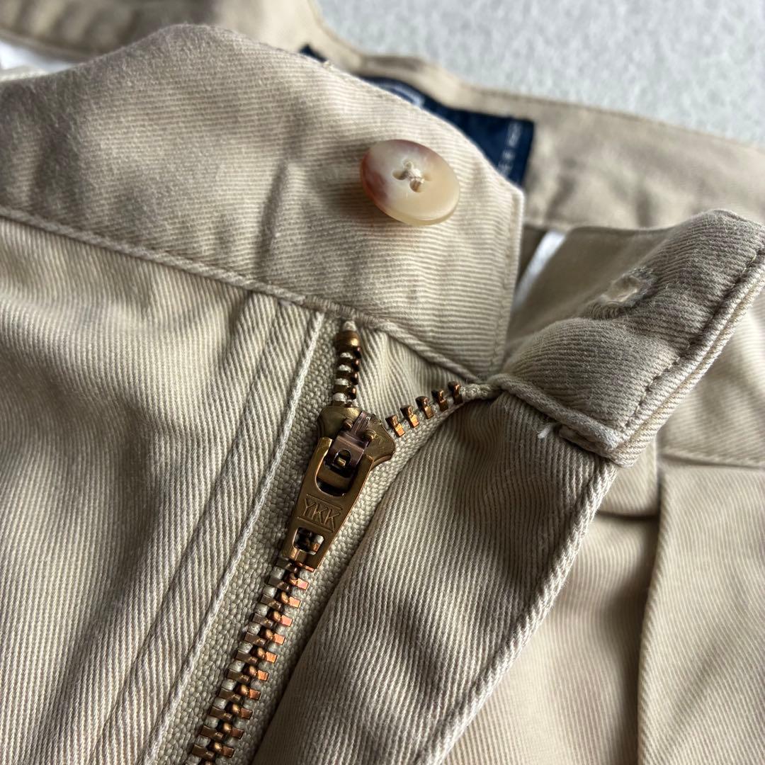 90s ポロバイラルフローレン 初期タグ ツータックチノパン ベージュ W31