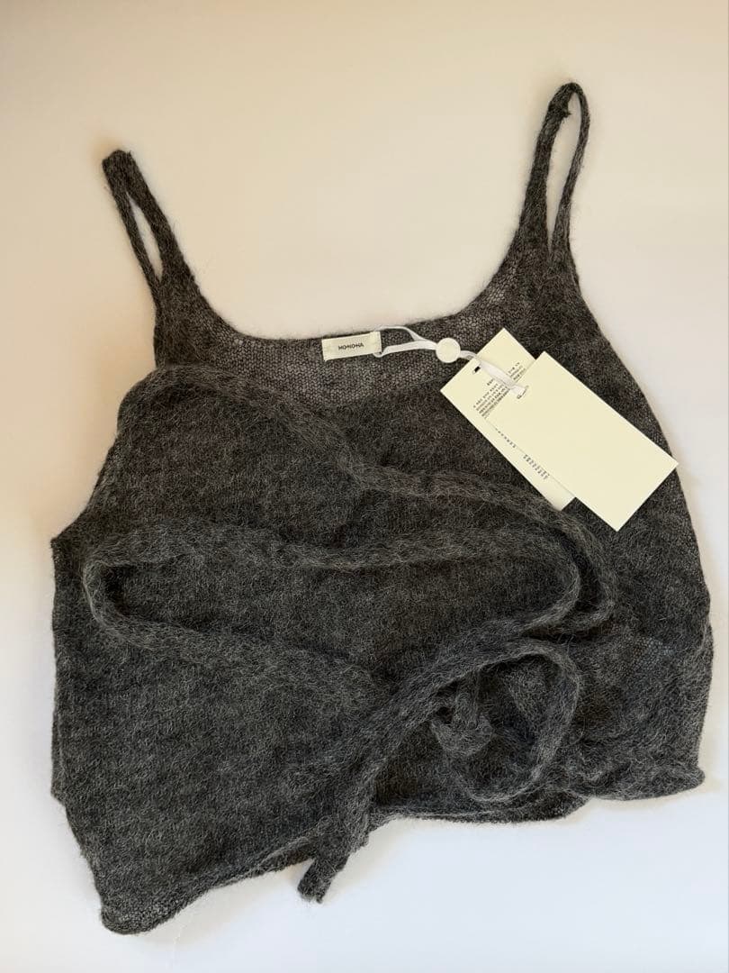 トップス monoha Mohair Wrap Sleeveless