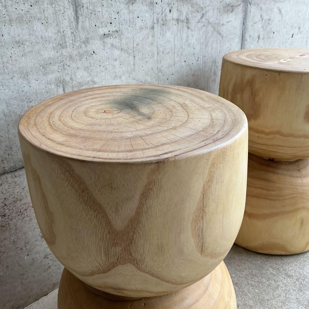 スツール　飾り台　サイドテーブル　オブジェ　無垢