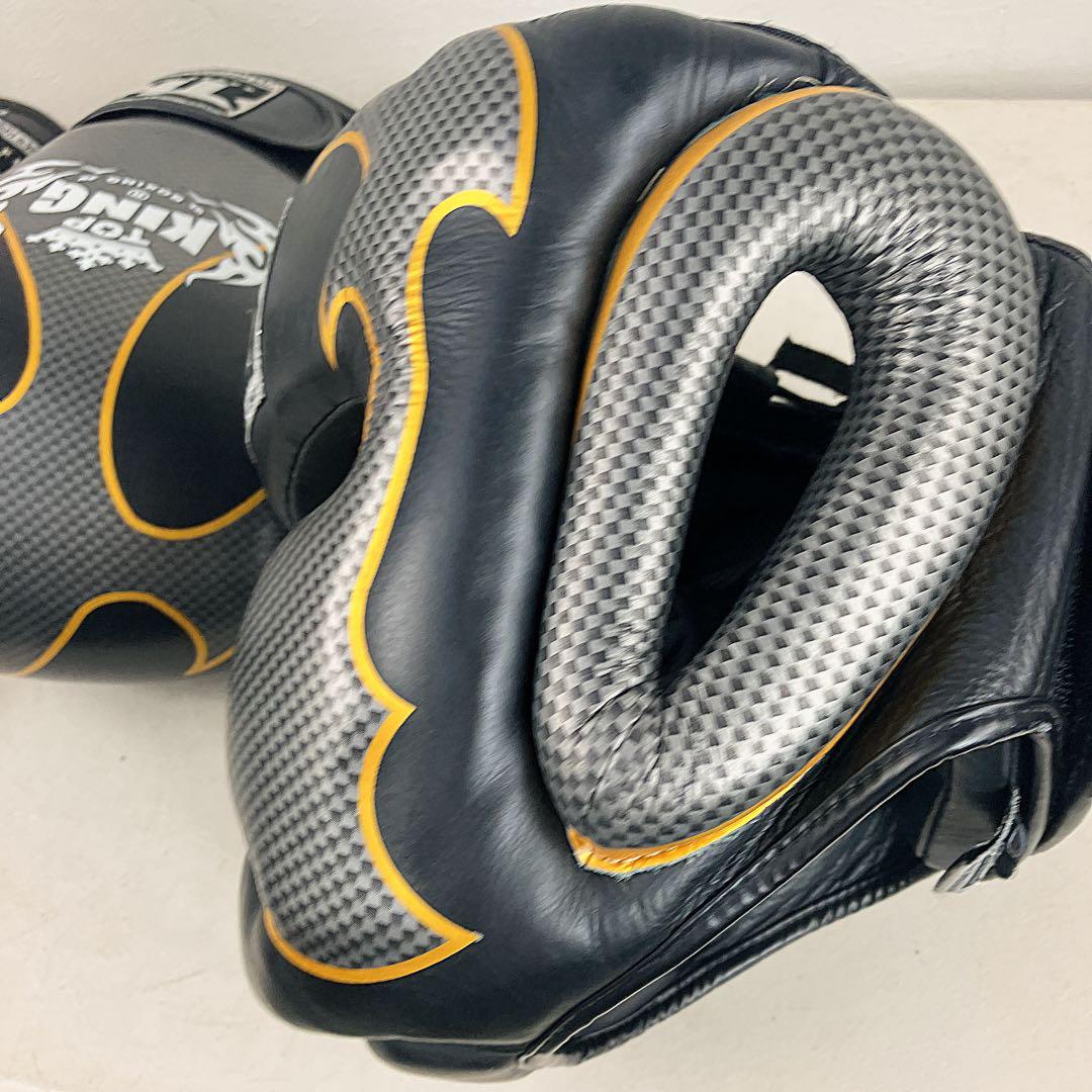 美品　王者ヘッドギア　トップキング キックボクシング　グローブ 14オンス L