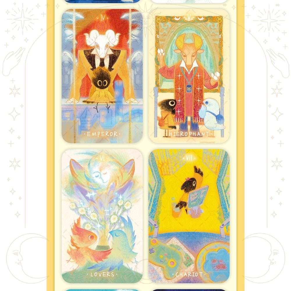 【正規品タロットカード】クラファン完売✨癒しの手描きイラスト✨ちびカラスのデッキ