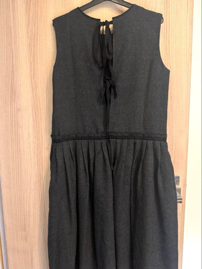 Curensology バックリボン ノースリーブウールワンピース 未使用