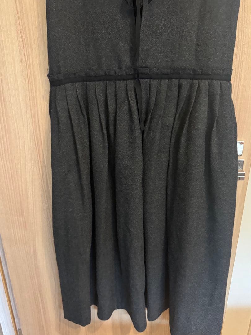 Curensology バックリボン ノースリーブウールワンピース 未使用