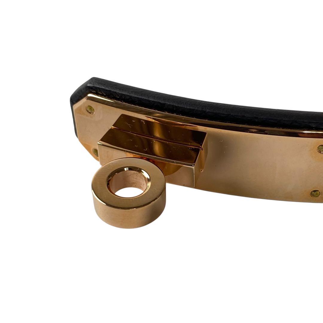 美品 エルメス HERMES ケリーベルト W刻印 ピンクゴールド PG