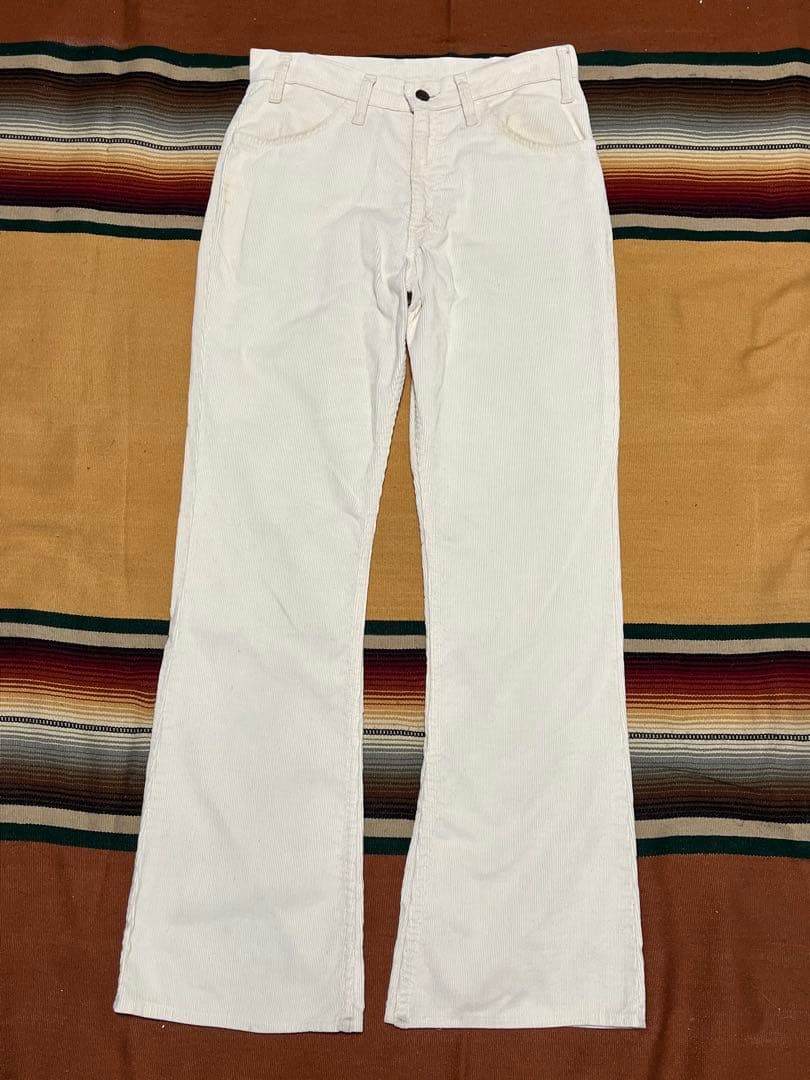 80s USA製 Levi's 646 コーデュロイパンツ 42TALON 白