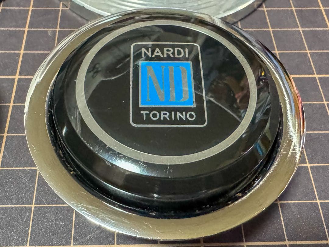 当時物 NARDI クラシック ホーンボタン リング セット