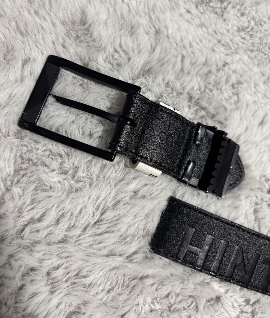 8YARDS TAGLINE DEBOSSED BELT Black【完売品】