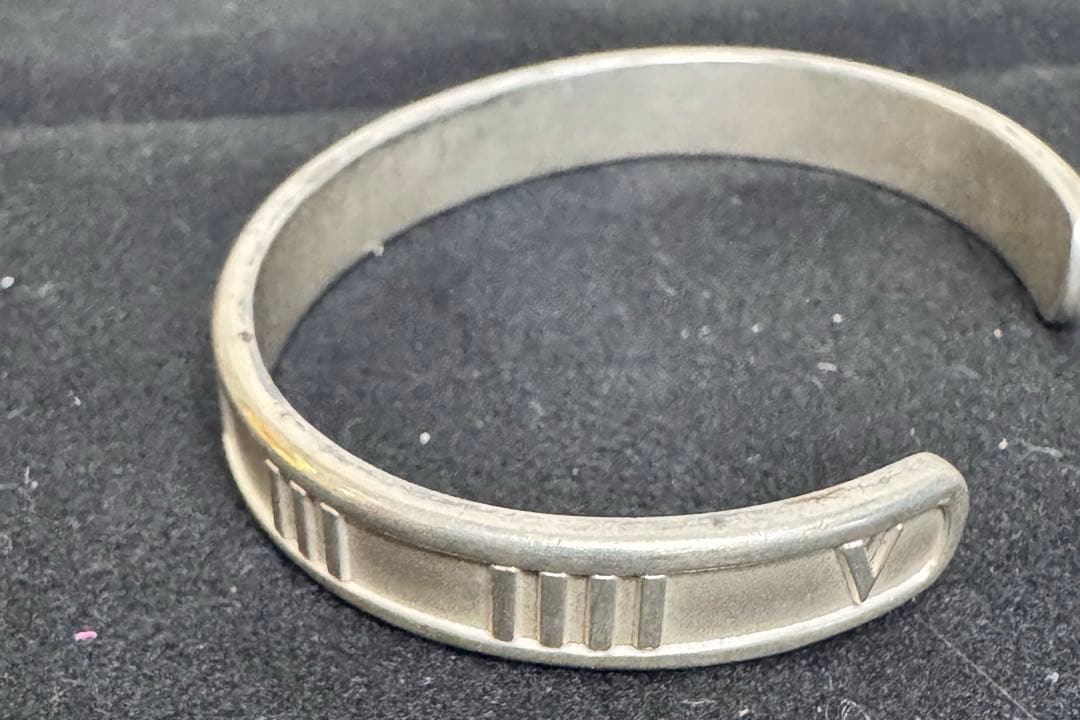 パ*ン様 ティファニー アトラス カフ バングル ブレスレット SV925 美品