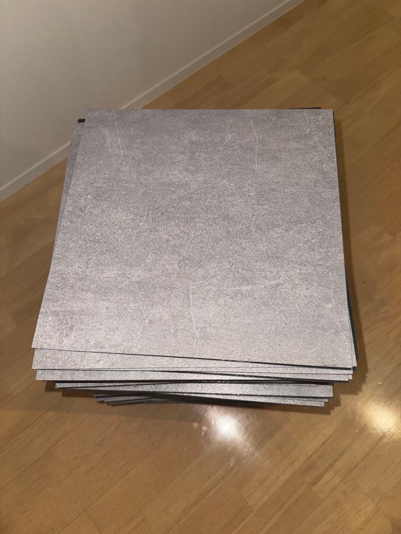 【約16畳分/合計286枚】フロアタイル 大理石 床 置くだけ 厚手1.8mm