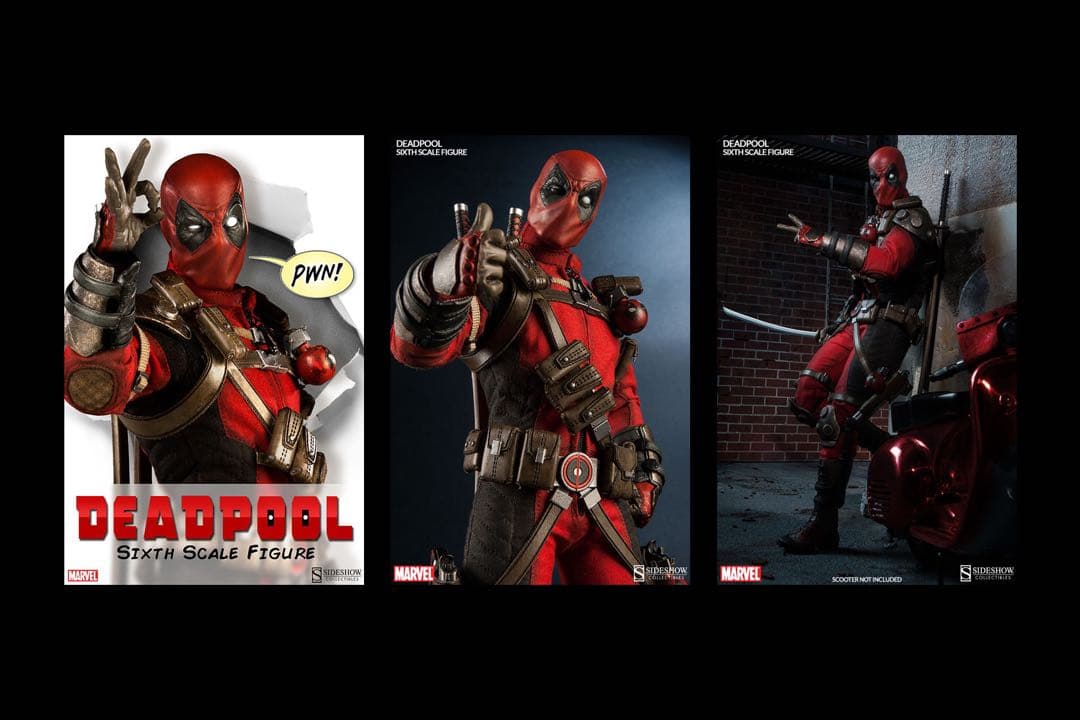 マーベル・コミック　サイドショウ・シックス・スケール　デッドプール　ホットトイズ