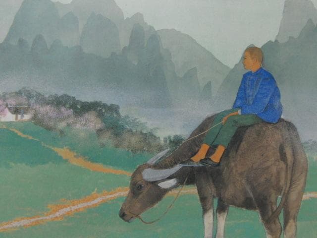 林功、【子夜呉歌】、希少な額装用画集より、新品額装付