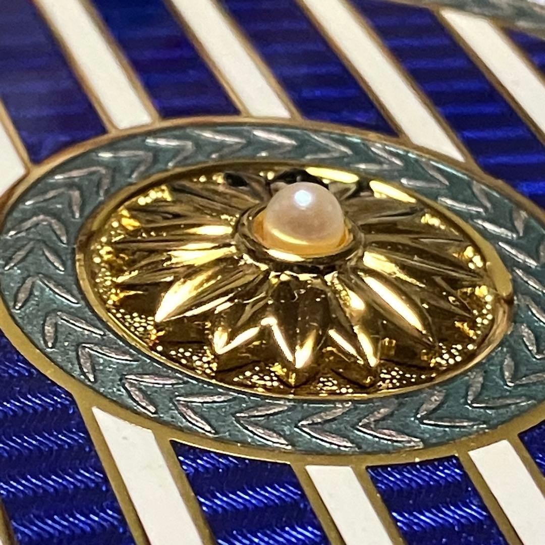 美品 ミキモト MIKIMOTO 真珠 円形 鏡 ミラー