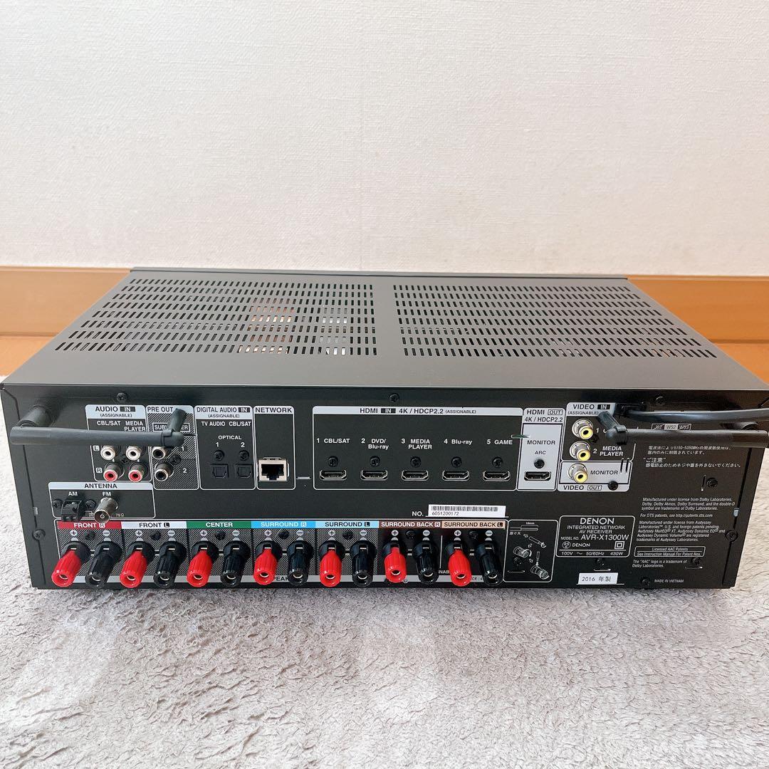 中古 DENON デノン AVR-X1300W AVアンプ 付属品付き