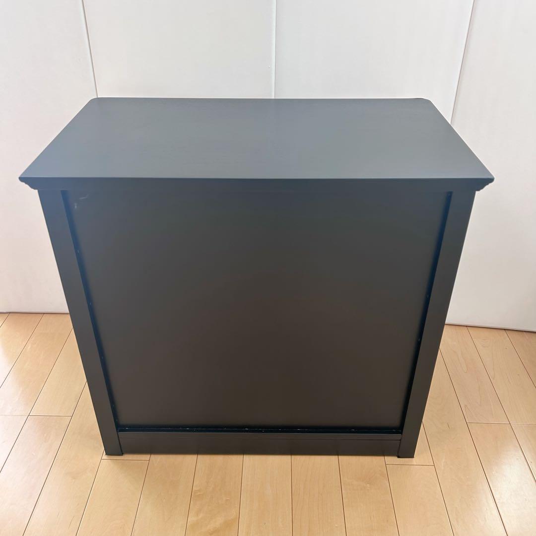 東海家具　TOKAIKAGU チェスト　ノワール　アンバーブラック　脚なし