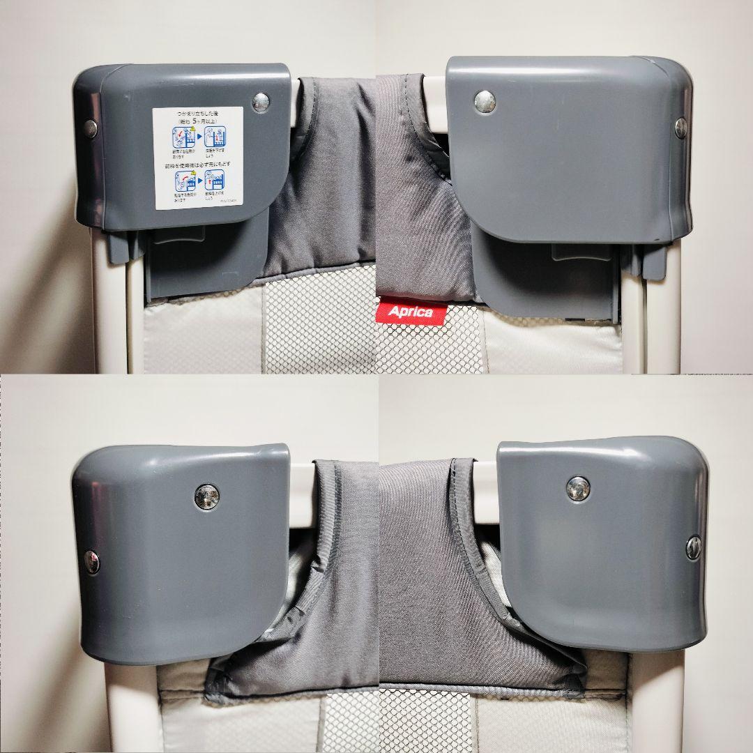 美品 Aprica ココネルエアー ベビーベッド アップリカ 折り畳み 収納袋付