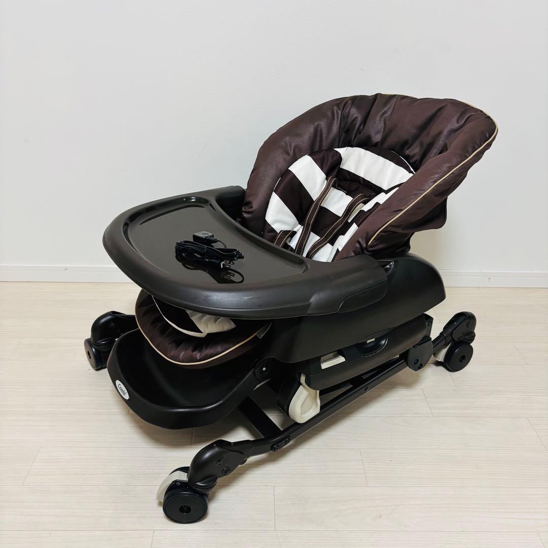 Combi ネムリラ4キャス AT 電動ハイローチェア オートスイング テーブル