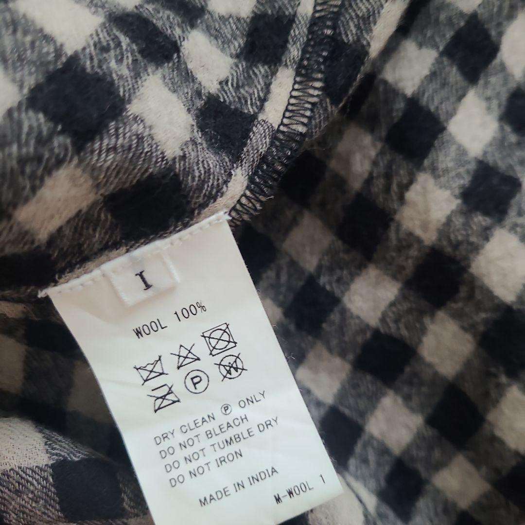 メゾンドソイル　チェック柄　ロングシャツワンピース