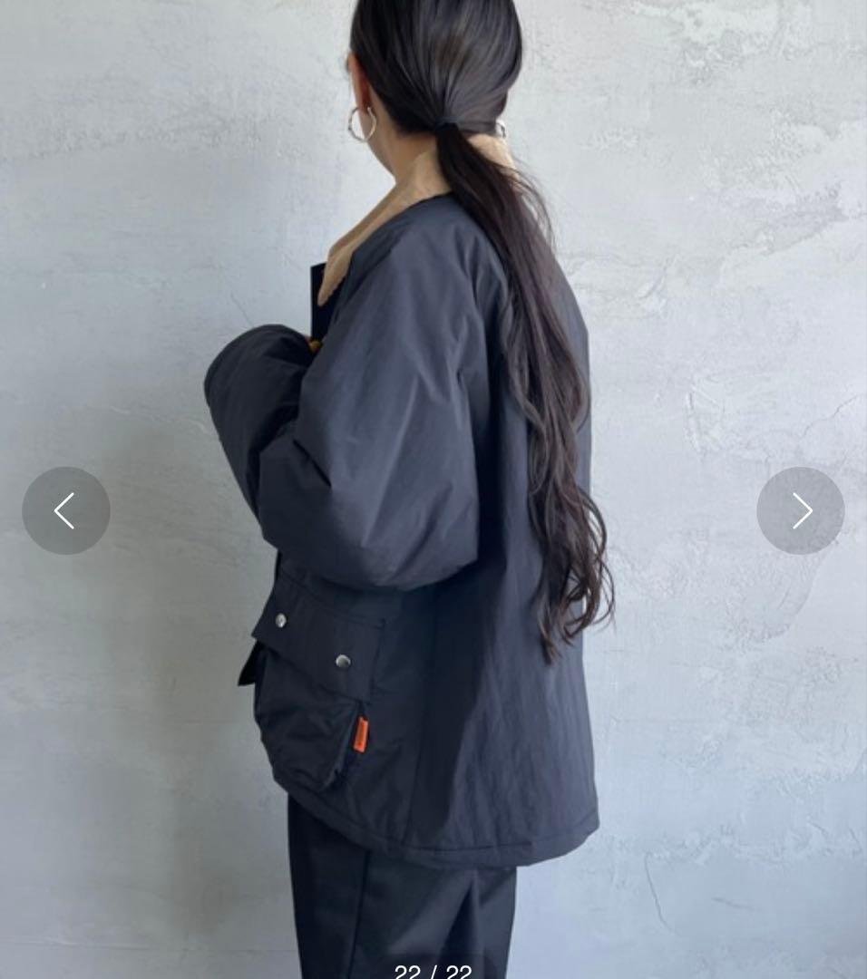 UNIVERSAL OVERALL コーデュロイ 襟パディングショートジャケット