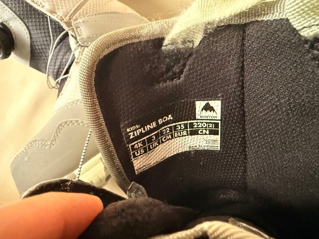 BURTON ジップラインBOAスノーボードブーツ 22cm