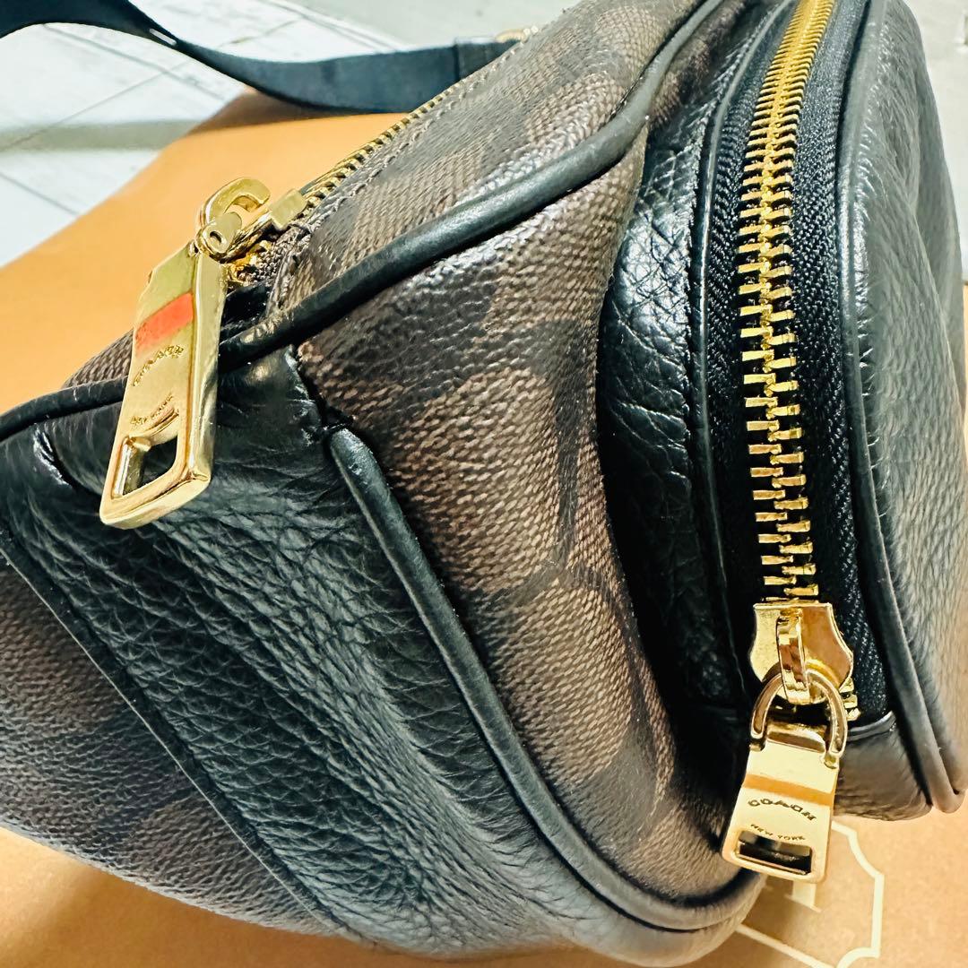 【美品】COACH ボディバッグ ウエストバッグ シグネチャー 6548