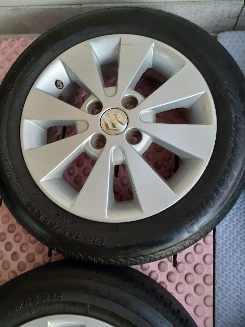 スズキ 155/65r14 アルミホイールタイヤ4本セット　送料込み
