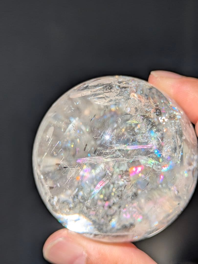 にじいろ　コロンビア産　レムリアン水晶　レインボー綺麗