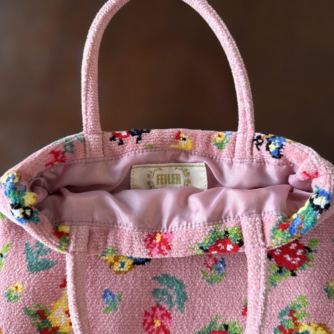 FELLER ハイジ　手付き巾着バッグ　ピンク