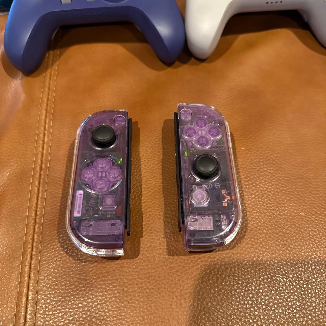 Nintendo Switch 本体　シェル交換品　コントローラー2個付き