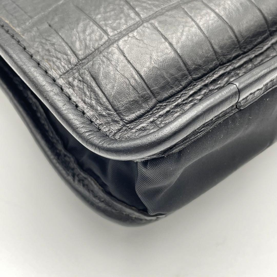 やま様 美品✨フェリージ　ブリーフケース　ビジネス　クロコダイル