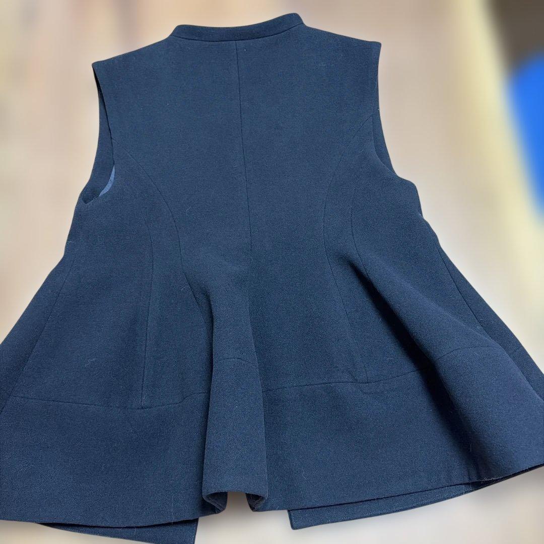 machatt マチャット ウールライクフォルムベスト　　ブラック