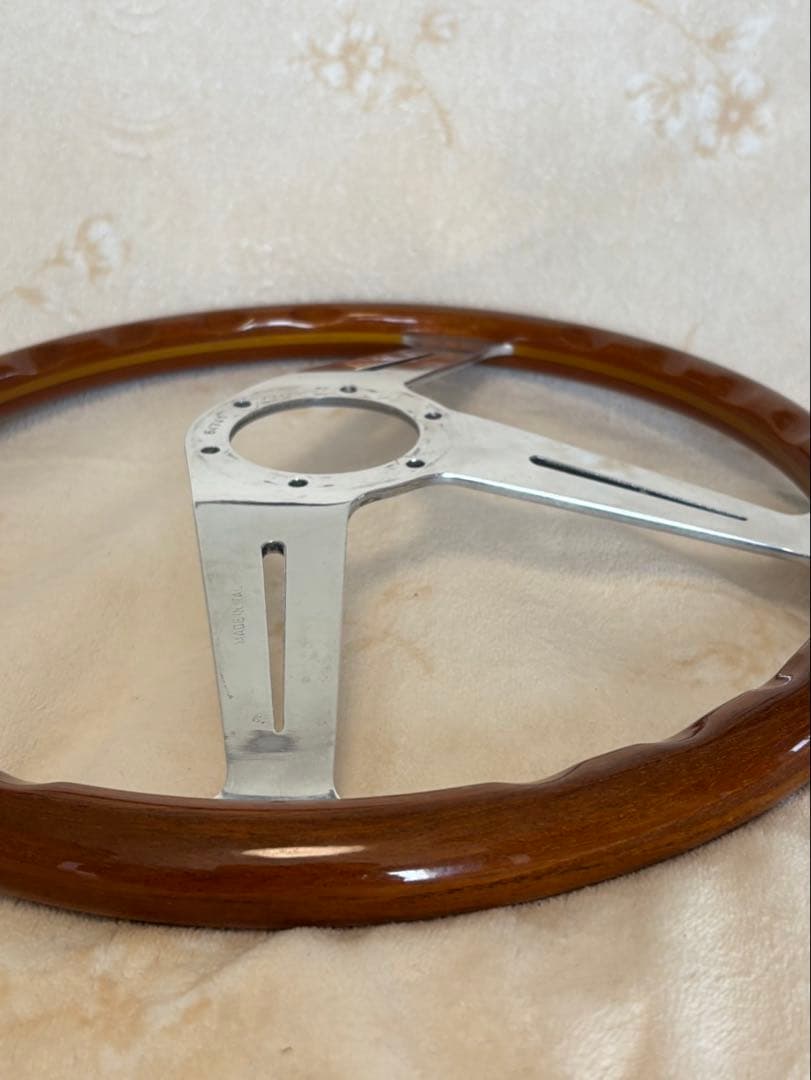 ★NARDIクラシック ウッド サイドスポーク φ36.5ホーンボタン リング付