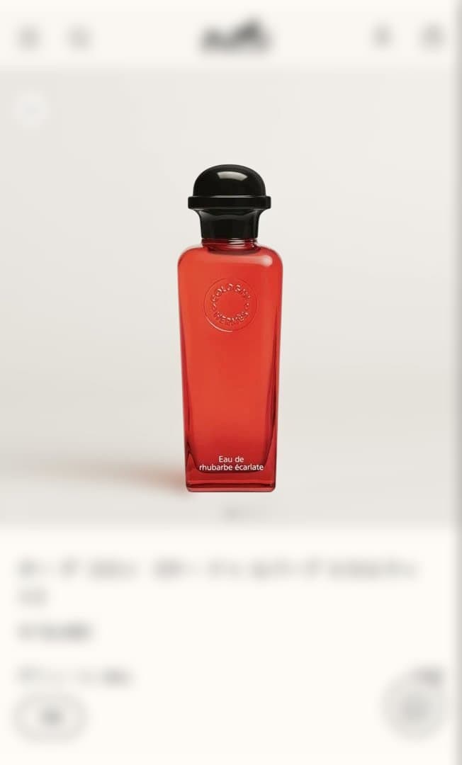 ZEN　エルメス　オードゥルバーブエカルラット 100ml